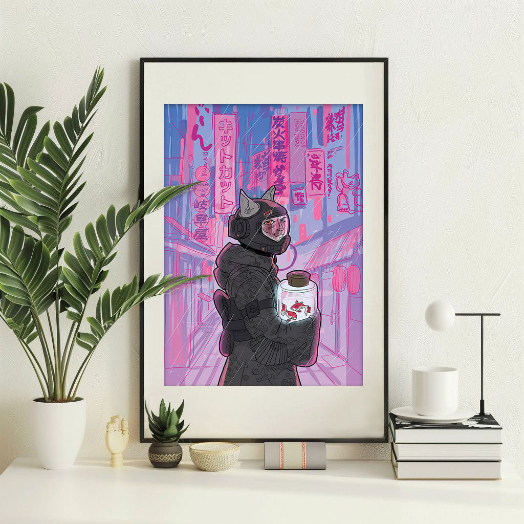 Fine Art Print, ScifiCityCat