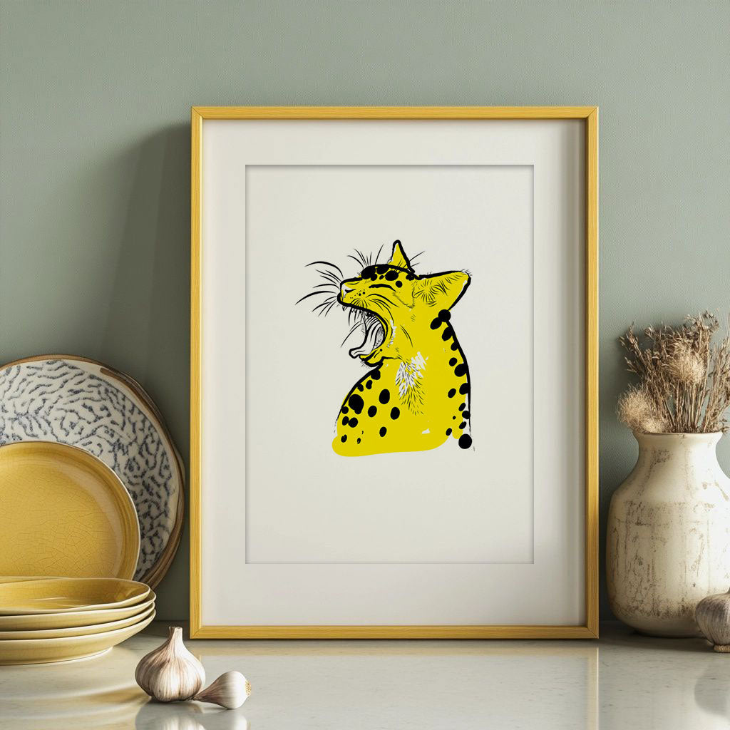 A3 Siebdruck YellowCat